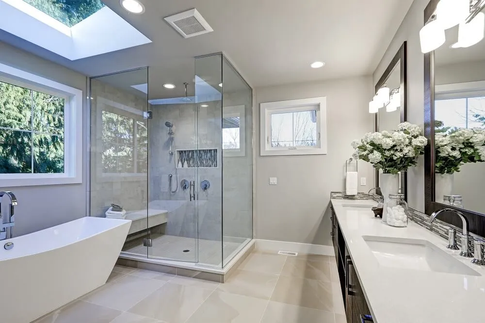 compact bathroom remodel near Chicago area
