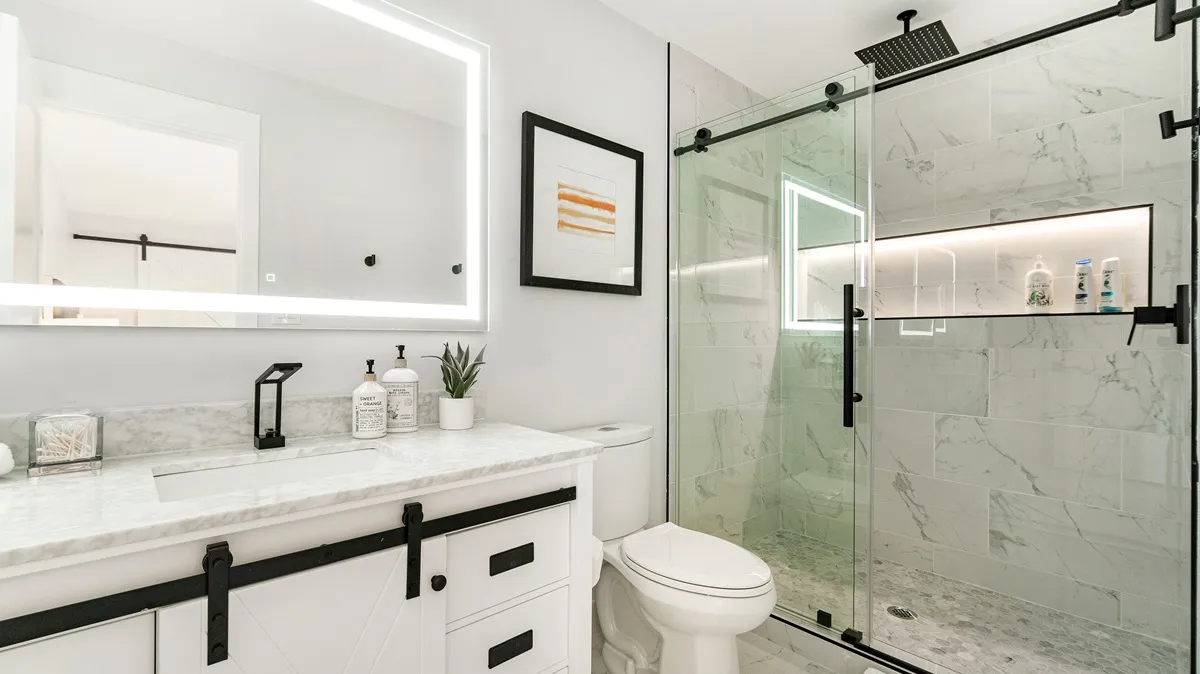bathroom remodeling Chicago with walk in shower